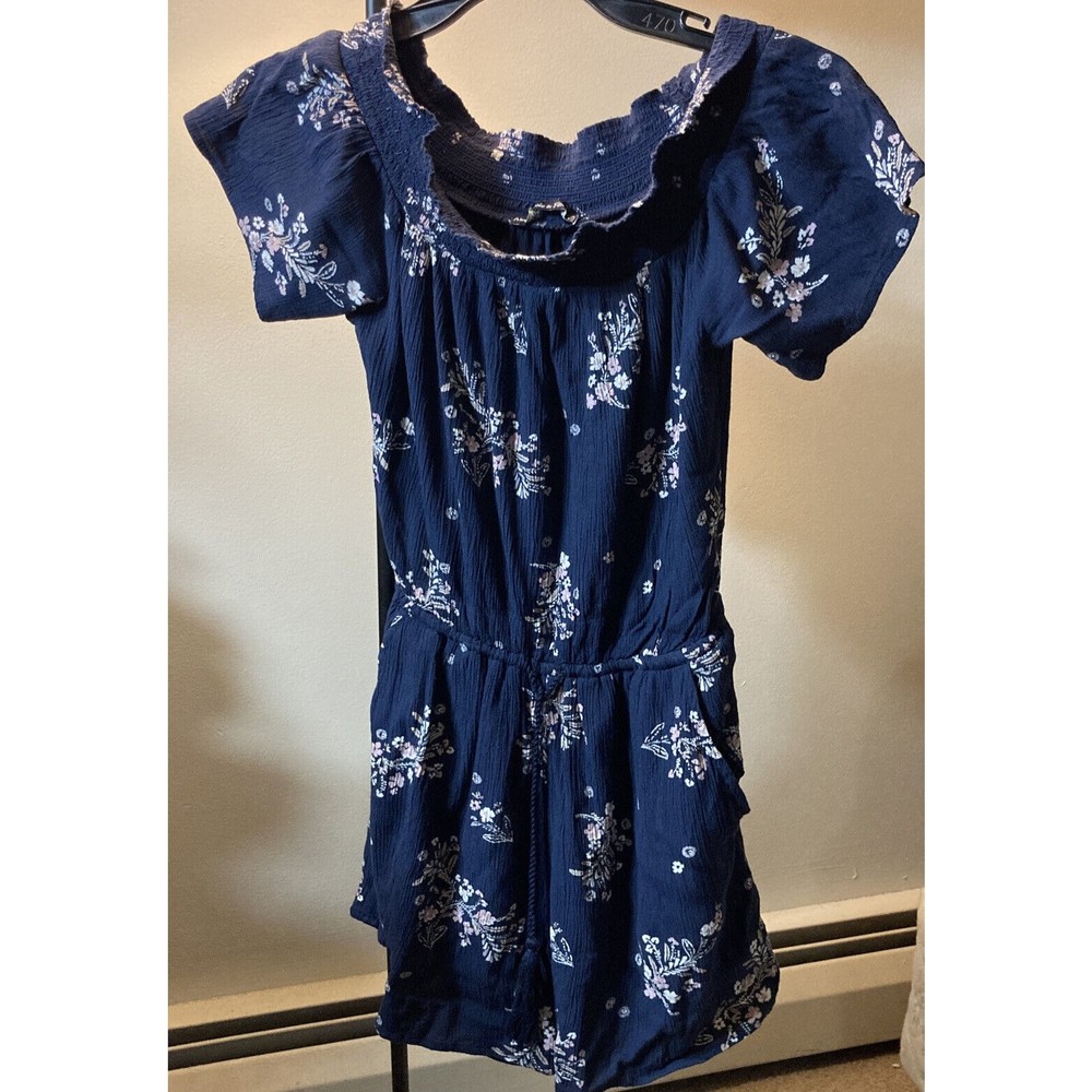Abercrombie & Fitch Women’s Blue Floral Pattern Romper XS